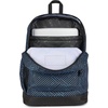 image:imageJanSport Cross Town Plus Backpack  Large Main Compartment Side Water Bottle Pocket 15Inch Padded Laptop Sleeve  Color Blocked  Mahogany HazeTeam Stripes