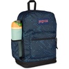 image:imageJanSport Cross Town Plus Backpack  Large Main Compartment Side Water Bottle Pocket 15Inch Padded Laptop Sleeve  Color Blocked  Mahogany HazeTeam Stripes