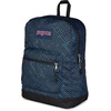 image:imageJanSport Cross Town Plus Backpack  Large Main Compartment Side Water Bottle Pocket 15Inch Padded Laptop Sleeve  Color Blocked  Mahogany HazeTeam Stripes