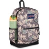image:imageJanSport Cross Town Plus Backpack  Large Main Compartment Side Water Bottle Pocket 15Inch Padded Laptop Sleeve  Color Blocked  Mahogany HazeWoodland Camo