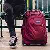 image:imageJanSport Driver 8 Rolling Backpack  Wheeled Travel Bag with 15Inch Laptop Sleeve One Size Navy70s Space Dye Fresh Mint