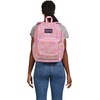 image:imageJanSport Eco Mesh Backpack Red Tape 17 x 125 x 6  Large SemiTransparent Bag for Adults with Laptop Sleeve Padded Back Panel BlackNeon Daisy
