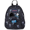 image:imageJanSport Half Pint Mini Backpack 102 L  Durable Mini Bag Purse with Adjustable Shoulder Straps Single Main Compartment Zippered Stash Pocket BlackPastel Petals Black