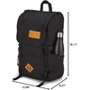 image:imageJanSport Hatchet Backpack  15inch Padded Laptop Compartment Dual Water Bottle Pockets Side Compression Straps NavyBlack