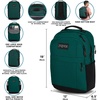 image:imageJanSport Landings Pack  Large Backpack with Soft Back Panel Dual Water Bottle Pockets 15Inch Padded Laptop Compartment BlackBlack