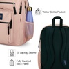 image:imageJanSport Laptop Backpack  Computer Bag with 2 Compartments Ergonomic Shoulder Straps 15 Laptop Sleeve Haul Handle  Faded SageBlack