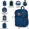 image:imageJanSport Main Campus Backpack  Travel or Work backpack w 15Inch Laptop Sleeve and Dual Water Bottle Pockets NavyEyeball Blossom