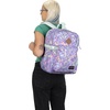 image:imageJanSport Main Campus Backpack  Travel or Work backpack w 15Inch Laptop Sleeve and Dual Water Bottle Pockets NavyFluid Floral Pastel Lilac