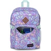 image:imageJanSport Main Campus Backpack  Travel or Work backpack w 15Inch Laptop Sleeve and Dual Water Bottle Pockets NavyFluid Floral Pastel Lilac