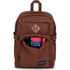 image:imageJanSport Main Campus FX Backpack  Travel or Work Bag w 15Inch Laptop Pack with Leather Trim TravertineBasic Brown