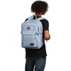 image:imageJanSport Main Campus FX Backpack  Travel or Work Bag w 15Inch Laptop Pack with Leather Trim TravertineBlue Dusk