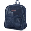 image:imageJanSport Mesh Pack  See Through Backpack Ideal for Class Work Travel or Beach Outings BlackNavy