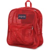 image:imageJanSport Mesh Pack  See Through Backpack Ideal for Class Work Travel or Beach Outings BlackRed Tape