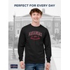 image:imageJanSport NCAA Officially Licensed Campus Long Sleeve T Shirt for Men Soft amp Breathable PreShrunk Cotton Crewneck T ShirtArkansas Razorbacks