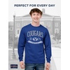 image:imageJanSport NCAA Officially Licensed Campus Long Sleeve T Shirt for Men Soft amp Breathable PreShrunk Cotton Crewneck T ShirtBYU Cougars