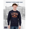 image:imageJanSport NCAA Officially Licensed Campus Long Sleeve T Shirt for Men Soft amp Breathable PreShrunk Cotton Crewneck T ShirtClemson Tigers