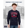 image:imageJanSport NCAA Officially Licensed Campus Long Sleeve T Shirt for Men Soft amp Breathable PreShrunk Cotton Crewneck T ShirtConnecticut Huskies