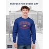 image:imageJanSport NCAA Officially Licensed Campus Long Sleeve T Shirt for Men Soft amp Breathable PreShrunk Cotton Crewneck T ShirtKansas Jayhawks