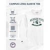 image:imageJanSport NCAA Officially Licensed Campus Long Sleeve T Shirt for Men Soft amp Breathable PreShrunk Cotton Crewneck T ShirtMichigan State Spartans