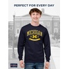 image:imageJanSport NCAA Officially Licensed Campus Long Sleeve T Shirt for Men Soft amp Breathable PreShrunk Cotton Crewneck T ShirtMichigan Wolverines