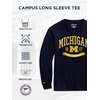 image:imageJanSport NCAA Officially Licensed Campus Long Sleeve T Shirt for Men Soft amp Breathable PreShrunk Cotton Crewneck T ShirtMichigan Wolverines