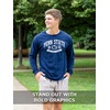 image:imageJanSport NCAA Officially Licensed Campus Long Sleeve T Shirt for Men Soft amp Breathable PreShrunk Cotton Crewneck T ShirtWest Virginia Mountaineers
