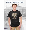 image:imageJanSport NCAA Officially Licensed Campus Short Sleeve T Shirt for Men Soft amp Breathable PreShrunk Cotton Crewneck T ShirtArmy Black Knights