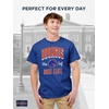 image:imageJanSport NCAA Officially Licensed Campus Short Sleeve T Shirt for Men Soft amp Breathable PreShrunk Cotton Crewneck T ShirtBoise State Broncos