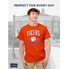 image:imageJanSport NCAA Officially Licensed Campus Short Sleeve T Shirt for Men Soft amp Breathable PreShrunk Cotton Crewneck T ShirtClemson Tigers