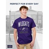 image:imageJanSport NCAA Officially Licensed Campus Short Sleeve T Shirt for Men Soft amp Breathable PreShrunk Cotton Crewneck T ShirtKansas State Wildcats