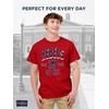 image:imageJanSport NCAA Officially Licensed Campus Short Sleeve T Shirt for Men Soft amp Breathable PreShrunk Cotton Crewneck T ShirtMississippi Old Miss Rebels