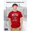 image:imageJanSport NCAA Officially Licensed Campus Short Sleeve T Shirt for Men Soft amp Breathable PreShrunk Cotton Crewneck T ShirtNorth Carolina State Wolfpack