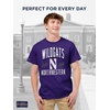 image:imageJanSport NCAA Officially Licensed Campus Short Sleeve T Shirt for Men Soft amp Breathable PreShrunk Cotton Crewneck T ShirtNorthwestern Wildcats
