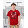 image:imageJanSport NCAA Officially Licensed Campus Short Sleeve T Shirt for Men Soft amp Breathable PreShrunk Cotton Crewneck T ShirtUtah Utes