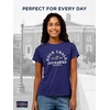 image:imageJanSport NCAA Officially Licensed Graduate Short Sleeve T Shirt for Women Soft amp Breathable CottonPolyester Blend Crewneck T Shirt with Graphic Detailing Everyday University Fan ApparelKansas Jayhawks