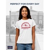 image:imageJanSport NCAA Officially Licensed Graduate Short Sleeve T Shirt for Women Soft amp Breathable CottonPolyester Blend Crewneck T Shirt with Graphic Detailing Everyday University Fan ApparelHouston Cougars