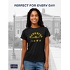 image:imageJanSport NCAA Officially Licensed Graduate Short Sleeve T Shirt for Women Soft amp Breathable CottonPolyester Blend Crewneck T Shirt with Graphic Detailing Everyday University Fan ApparelIowa Hawkeyes