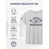 image:imageJanSport NCAA Officially Licensed Graduate Short Sleeve T Shirt for Women Soft amp Breathable CottonPolyester Blend Crewneck T Shirt with Graphic Detailing Everyday University Fan ApparelKansas State Wildcats