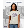image:imageJanSport NCAA Officially Licensed Graduate Short Sleeve T Shirt for Women Soft amp Breathable CottonPolyester Blend Crewneck T Shirt with Graphic Detailing Everyday University Fan ApparelJames Madison Dukes