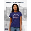 image:imageJanSport NCAA Officially Licensed Graduate Short Sleeve T Shirt for Women Soft amp Breathable CottonPolyester Blend Crewneck T Shirt with Graphic Detailing Everyday University Fan ApparelBoise State Broncos