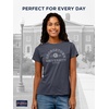 image:imageJanSport NCAA Officially Licensed Graduate Short Sleeve T Shirt for Women Soft amp Breathable CottonPolyester Blend Crewneck T Shirt with Graphic Detailing Everyday University Fan ApparelGeorgetown Hoyas