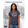image:imageJanSport NCAA Officially Licensed Graduate Short Sleeve T Shirt for Women Soft amp Breathable CottonPolyester Blend Crewneck T Shirt with Graphic Detailing Everyday University Fan ApparelIllinois Illini