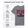 image:imageJanSport NCAA Officially Licensed Pregame Short Sleeve T Shirt for Men Soft amp Breathable Triblend Crewneck T ShirtUtah Utes