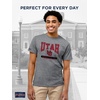 image:imageJanSport NCAA Officially Licensed Pregame Short Sleeve T Shirt for Men Soft amp Breathable Triblend Crewneck T ShirtUtah Utes