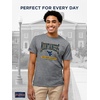 image:imageJanSport NCAA Officially Licensed Pregame Short Sleeve T Shirt for Men Soft amp Breathable Triblend Crewneck T ShirtWest Virginia Mountaineers
