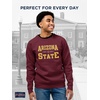 image:imageJanSport NCAA Officially Licensed Rival Crew Sweatshirt Long Sleeve Graphic Pullover for Men Women CottonPolyester BlendArizona State Sun Devils