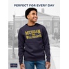 image:imageJanSport NCAA Officially Licensed Rival Crew Sweatshirt Long Sleeve Graphic Pullover for Men Women CottonPolyester BlendMichigan Wolverines