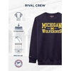 image:imageJanSport NCAA Officially Licensed Rival Crew Sweatshirt Long Sleeve Graphic Pullover for Men Women CottonPolyester BlendMichigan Wolverines
