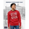 image:imageJanSport NCAA Officially Licensed Rival Crew Sweatshirt Long Sleeve Graphic Pullover for Men Women CottonPolyester BlendUtah Utes