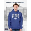 image:imageJanSport NCAA Officially Licensed Rival Hoodie Long Sleeve Unisex Sweatshirt CottonPolyester Blend DoubleLayered HoodAir Force Falcons